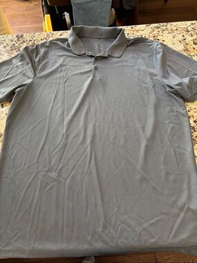 Nike Men's Gray Short-Sleeve Polo